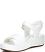 Josef Seibel Eve 02 Leather Ankle Wrap Wedge Sandals - Image 4