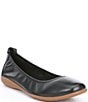 Color:Black - Image 1 - Fenja 01 Leather Ballerina Slip-Ons