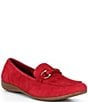 Josef Seibel Fenja 34 Suede Bit Buckle Loafers - Image 1