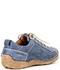 Color:Blue - Image 2 - Fergey 56 Leather Lace-Up Oxford Sneakers
