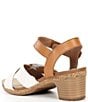 Josef Seibel Grace 01 Leather Ankle Strap Block Heel Sandals, Color:Off White - Image 3