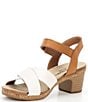 Josef Seibel Grace 01 Leather Ankle Strap Block Heel Sandals, Color:Off White - Image 4