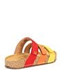 Color:Yellow - Image 2 - Hannah 03 Triple Strap Slide Sandals