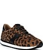 Josef Seibel Miley 04 Leopard Print Lace Up Leather Sneakers - Image 1