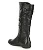 Color:Black Glove - Image 3 - Naly 23 Tall Scrunched Slouch Leather Boots