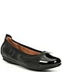 Color:Black Lack - Image 1 - Pippa 07 Patent Cap-Toe Leather Flats