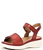 Josef Seibel Sevran 01 Leather Ankle Stap Sandals, Color:Hisbiscus - Image 4