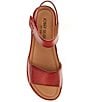 Josef Seibel Sevran 01 Leather Ankle Stap Sandals, Color:Hisbiscus - Image 5