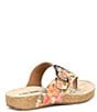 Color:Beige Mutli - Image 2 - Tonga 77 Floral Print Leather Thong Sandals