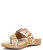 Color:Beige Mutli - Image 4 - Tonga 77 Floral Print Leather Thong Sandals