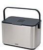 Color:Grey - Image 1 - Collect 4L Stainless Steel Food Waste Caddy- Grey