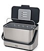 Color:Grey - Image 2 - Collect 4L Stainless Steel Food Waste Caddy- Grey