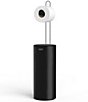 Joseph Joseph Easy Store Concealed Storage Toilet Paper Roll Holder, Color:Black - Image 1