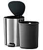 Color:Stainless Steel - Image 2 - EasyStore Luxe 5 Liter Pedal Bin Stainless Steel Trash Can