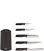 Joseph Joseph Elevate Knives 5-Piece Carousel Set- Editions, Color:Black - Image 2