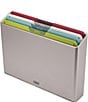 Color:Grey - Image 1 - Folio Icon 4-Piece Large Chopping Board Set with Storage Case