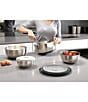 Color:Silver - Image 4 - Nest Prep & Store 8-Piece Bowl Set with Lids- Stainless Steel