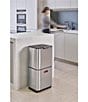 Color:Silver - Image 2 - Totem Max 60-litre Waste Separation & Recycling Unit- Stainless Steel