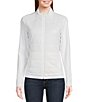 Color:Classic White - Image 4 - Josette Stand Collar Long Sleeve Quilted Nylon Performance Jacket