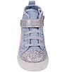 Josmo Girl's Disney Frozen Canvas Sequins Hi-Top Sneakers (Infant), Color:Purple/Blue - Image 4