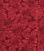 Color:Wine - Image 6 - Jacquard V-Neck Cap Sleeve Sheath Gown