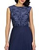 JS Collections Keira Mixed Soutache Gown, Color:Black Iris - Image 4