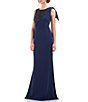 Color:Navy - Image 3 - Stretch Sequin Sleeveless Round Neck Mermaid Gown