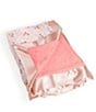 Color:Cherry Cute - Image 3 - Everyday Essentials Cherry Cute Swaddle Blankets, Reversible Blanket, Socks, Bib, & Teether Ring, Baby Bundle