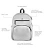 JuJuBe The Deluxe Backpack Diaper Bag, Color:Grey - Image 3