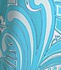Color:Enchanted Sea Aqua - Image 4 - Daniella Stretch Knit Enchanted Sea Aqua Print Print 3/4 Flutter Sleeve V-Neck Coordinating Top