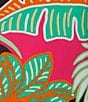 Color:Grand Tropical Fronds Cocoa - Image 5 - Ella Jude Cloth Knit Grand Tropical Fronds Cocoa Print Crew Neck Short Sleeve Midi Dress
