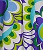 Color:Mod Paisley Iris - Image 5 - Ella Jude Cloth Knit Mod Paisley Iris Crew Neck Short Sleeve Midi Dress