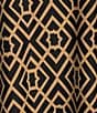 Jude Connally Emerson Jude Cloth Knit Garden Lattice Print Point Collar Puffed Sleeve Shift Dress, Color:Garden Lattice Black/Camel - Image 3