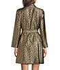 Jude Connally Emma Gilded Jude Cloth Geometric Notch Lapel Collar Long Sleeve Belted Jacket - Image 2