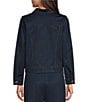 Jude Connally Hudson Point Collar Long Sleeve Button-Front Stretch Denim Jacket - Image 3