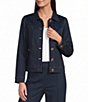 Jude Connally Hudson Point Collar Long Sleeve Button-Front Stretch Denim Jacket - Image 1