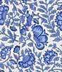 Jude Connally Kallan Sapphire Garden Print Point Collar Shift Midi Dress, Color:Sapphire Garden White - Image 5