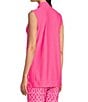 Color:Spring Pink - Image 4 - Keira Mock V-Neck Sleeveless Jude Cloth Knit Top