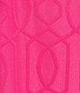 Color:Garden Gate Spring Pink - Image 3 - Kerry Jacquard Grand Links Split V-Neck 3/4 Sleeve Shift Dress