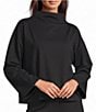Jude Connally Marisa Funnel Neck Long Sleeve Ponte Knit Top - Image 1