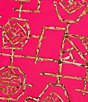 Color:Decorative Bamboo Hibiscus - Image 5 - Morgan Jude Cloth Knit Decorative Bamboo Hibiscus Print Coordinating Side Slit Mini Skort