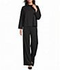 Jude Connally Nicolette Ponte Flat Front Straight Pants - Image 3