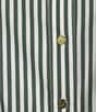 Jude Connally Pippa Stripe Print Point Collar Short Sleeve Midi Dress, Color:Cotton Stripe Eden - Image 3
