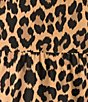 Color:Lux Leopard Camel - Image 3 - Tammi Lux Leopard Stretch Jude Cloth Knit Split V-Neck Long Sleeve Tiered Dress