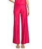 Color:Hibiscus - Image 1 - Trixie Jude Cloth Knit Solid Wide-Leg Pull-On Coordinating Pant