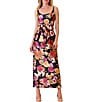 Julia Jordan Floral Mikado Square Neck Self Sash Sheath Dress - Image 1