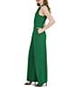 Color:Kelly Green - Image 3 - Halter Twist Neck Sleeveless Pocketed Jumpsuit