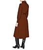 Julia Jordan Knit Long Sleeve Belted Turtleneck Sheath Midi Dress, Color:Brown - Image 2