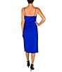 Julia Jordan Spaghetti Strap Wrap Midi Dress, Color:Cobalt Blue - Image 2