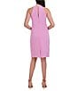 Julia Jordan Twist Halter Neck Sleeveless Stretch Crepe Sheath Dress, Color:Light Orchid - Image 2